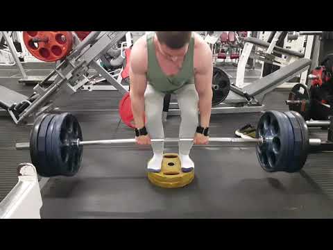 180kg 400lbs 4" deficit deadlift for 3 reps PR