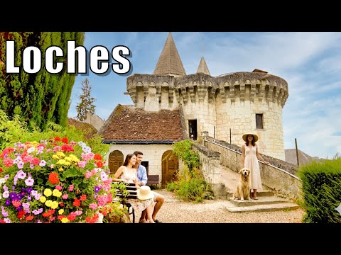 France’s Best Kept Secret? 🇫🇷 Loches Medieval Town Walking Tour | 4K ASMR