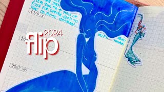 My NEW 5 Year Hobonichi | COMPLETE 2024 FLIP + Year in Review