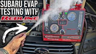 Don't Let The Smoke Out! EVAP Leak Testing A Subaru Forester w/ Redline Detection. P0442 Diagnosis.