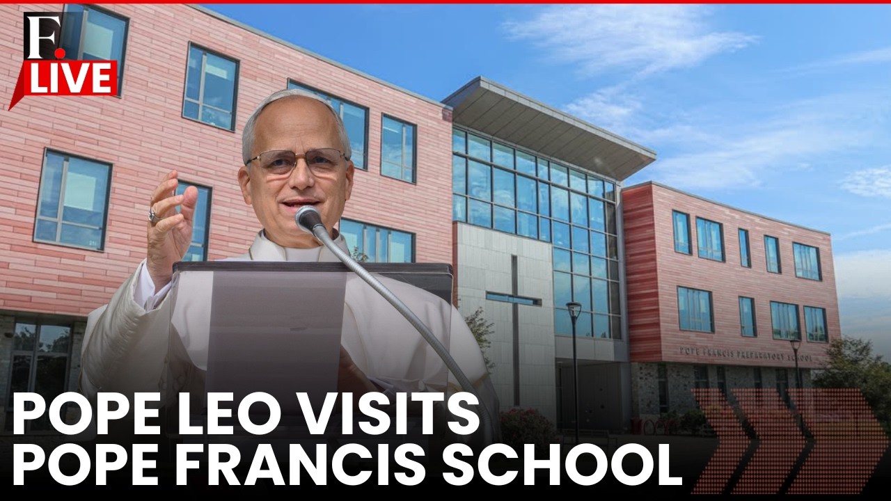 LIVE: Pope Leo XIV Encourages Students During Visit to Pope Francis Technology School