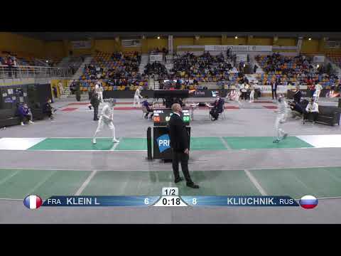 2022 152 T64 18 F S Individual Orleans FRA GP GREEN KLIUCHNIKOVA RUS vs KLEIN FRA