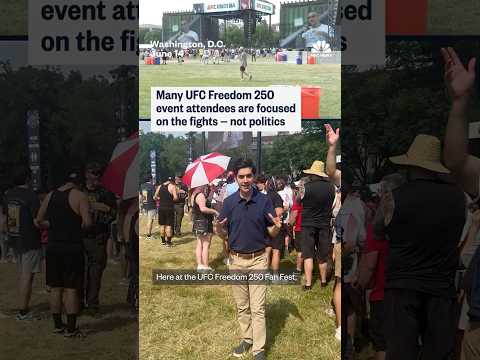 UFC Freedom 250 Fan Fest attendees are focused on the fighting