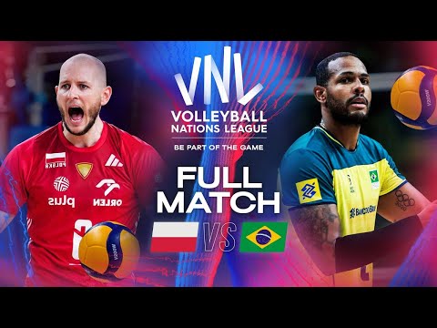 Can Brazil beat the VNL champions? 😤 - Brazil vs. Poland | VNL 2024 - Full Match | Week 2