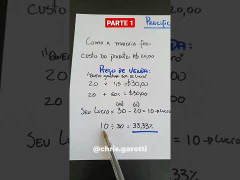 Como precificar produtos corretamente - PARTE 1