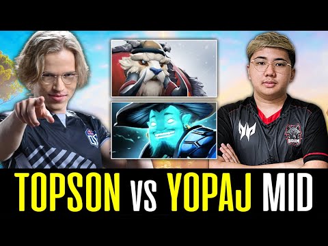 TOPSON vs YOPAJ - INTENSE Mid Match Up DOTA 2