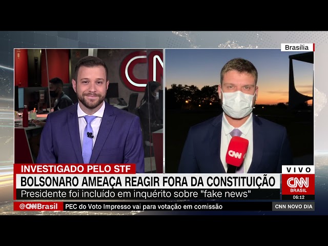 Bolsonaro ameaça reagir fora das "4 linhas&" da Constituição a inquérito no STF