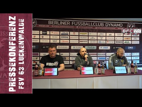 30.Spieltag - Regionalliga Nordost - BFC Dynamo - FSV 63 Luckenwalde 2:0 - 20.03.2022 - PK