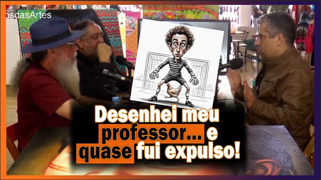 Desenhei meu professor… e quase fui expulso!