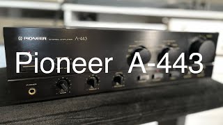 Video thumbnail for Pioneer A-443 stereo amplifier Verstärker wzmacniacz …demo test… by BartAudio
