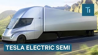 Elon Musk Gives First Look At Tesla&#39;s Electric Semi
