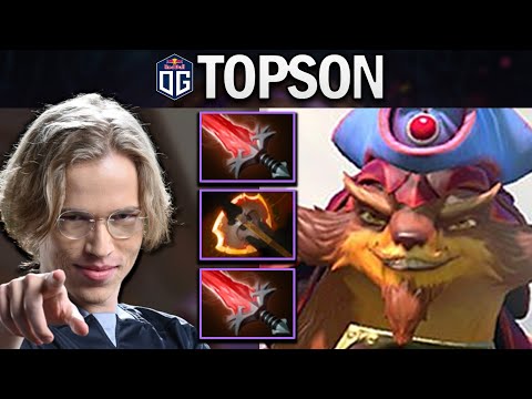 OG.TOPSON PANGOLIER WITH BATTLEFURY - DOTA 2 7.27 GAMEPLAY