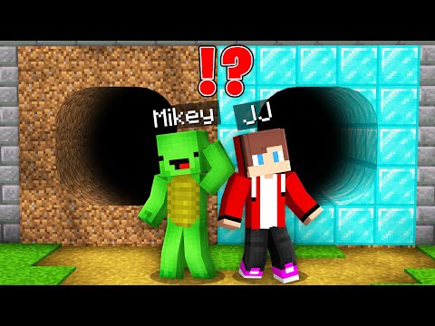 Billionaire JJ vs. Homeless Mikey in Epic Tunnel Battle!