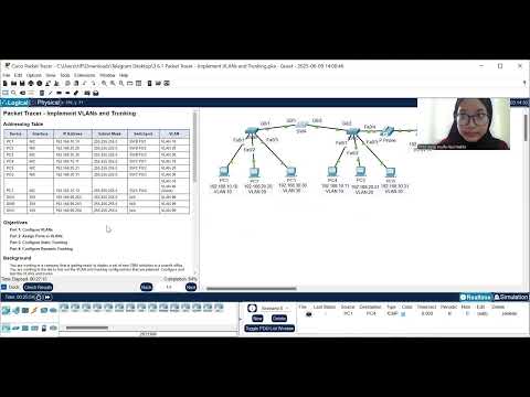 3.6.1 Packet Tracer - Implement VLan'S and Trunking