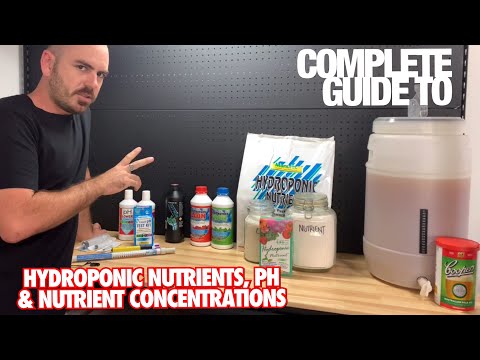 Nutriente hidropônico mais barato! Concentrações e PH. Guia completo para, com Hoocho.