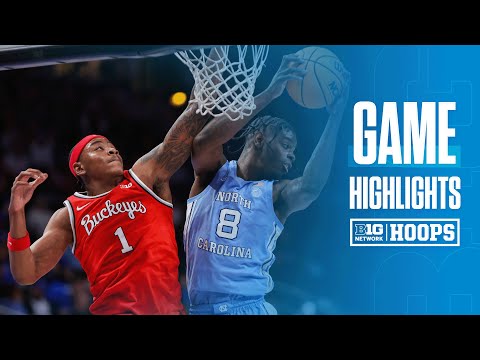 North Carolina vs. Ohio State | Highlights | Big Ten Men's Basketball  12/20/25