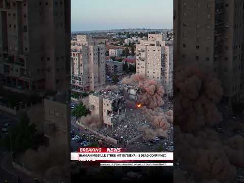 BREAKING: Iranian Missile Hits Be’er Sheva | 5 Dead in Attack #iranisraelwar #iranattack #ww3