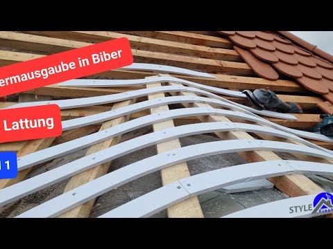 Fledermausgauben in Biber - Lattung und Deckung - Teil 1
