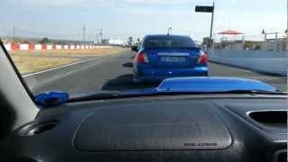 preview picture of video 'Subaru Convoy on Killarney Race Track 1 15 12 2012'