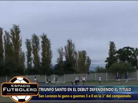 LAF - 1° FECHA - SAN LORENZO 3 GÜEMES 0