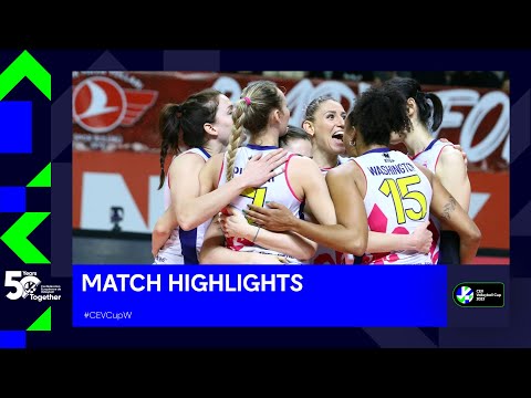Highlights | THY ISTANBUL vs. Savino Del Bene SCANDICCI | CEV Cup Women 2023 Semi - Finals
