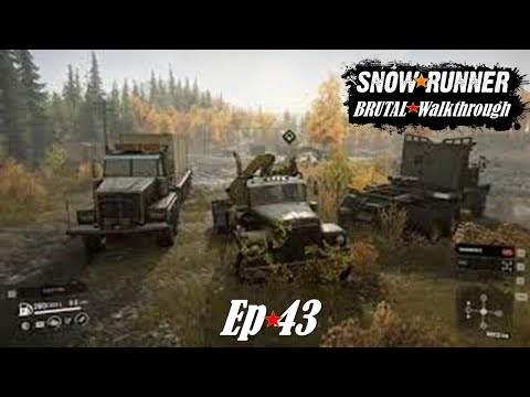 SnowRunner BRUTAL Walkthrough: NO RECOVERIES, NO TRUCK BUY! Ep.43 - RESCUING OWN DROWNED TRUCKS P.1
