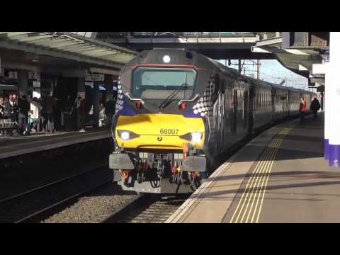 68007/68017 on The Fife Workings, 10th April 2017