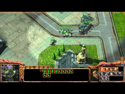 Heart of the Swarm Beta - Zerg vs Terran #1 Gameplay
