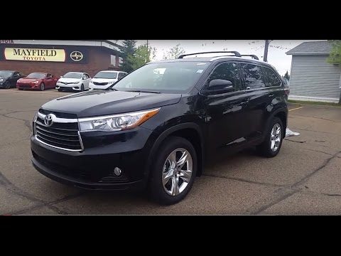 2016 Toyota Highlander V6 Limiited AWD in Black Walk-around and review