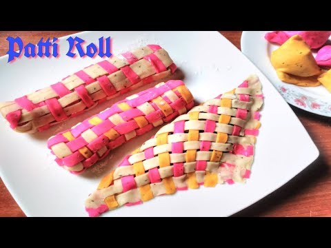 Patti Beef Roll-Triangle Roll-মাংসের পাটি রোল-How to Make Patti Roll-Chess Bord Model Roll_FOODBUZZ