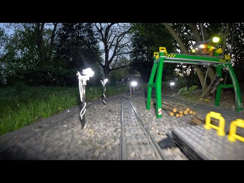 LEGO High-Speed Passenger Train 60051 - Night OnBoard View - Testride 3