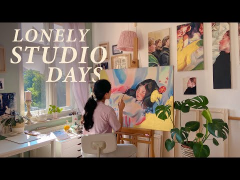 Loneliness improved my Art and Mindset 🌱 Forest Visit + Paint with me ✨ Cozy Art Vlog