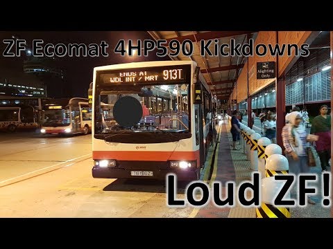 [SMRT]LOUD ZF Ecomat 4HP590 Kickdowns - TIB1186Z On 913T (Mercedes Benz O405G Volgren)