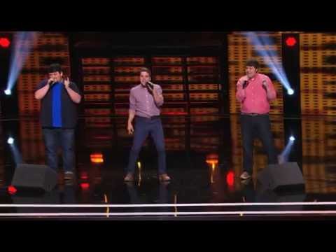 America's Got Talent 2015 - Triple Threat Nerdy College Guys Cover Problem by Ariana Grande