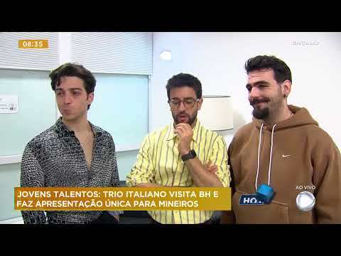 Trio italiano de ópera visita BH em apresentação única