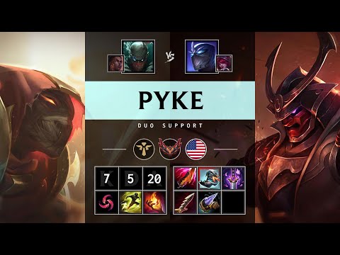 Pyke Support vs Shen - NA Grandmaster Patch 25.13