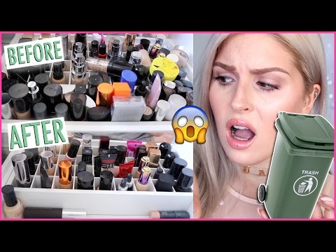 Foundation & Concealer 🔪 ORGANIZE AND DECLUTTER MY MAKEUP COLLECTION! 😏
