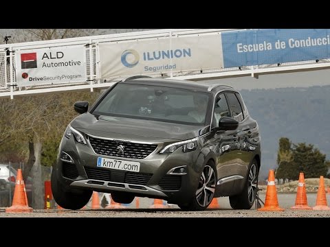 Peugeot 3008 1.6 BlueHDI 2017 – Maniobra de esquiva (moose test) y eslalon | km77.com