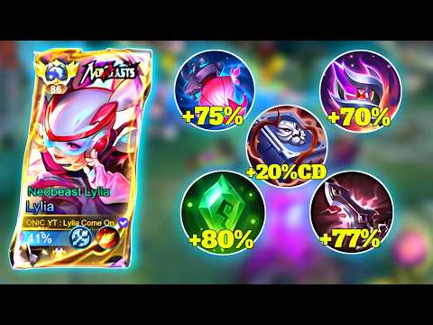 NEW LYLIA BEST BUILD 100% ONE HIT INSTANT DELETE! 😱 || Build Top 1 Global Lylia ~ Lylia MLBB