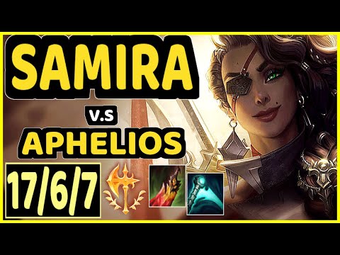 LUSKKA (SAMIRA) vs APHELIOS - 17/6/7 KDA BOTTOM ADC GAMEPLAY - BR Ranked GRANDMASTER