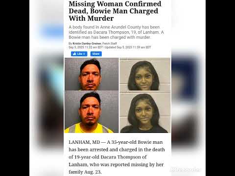 Dacara Thompson, 19 reported missing found d*ad. A 35yr old man was arrested and charged...