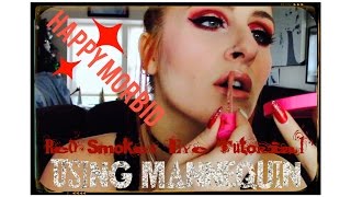 Red Smokey Eye tutorial using Mannequin