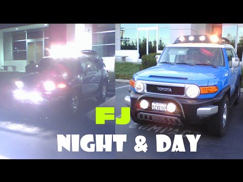 TOYOTA FJ, KC HiLiTES, BAJA DESIGNS, SOLTEK, BOTTOM and TOP RAIL. VOODOO BLUE OFFICIAL FJ COLOR .