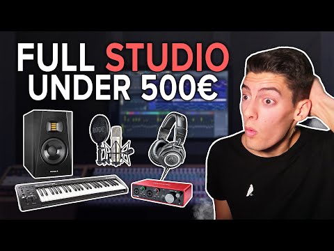FULL MUSIC STUDIO for UNDER 500€ 🤯 [Budget Home Studio Setup]