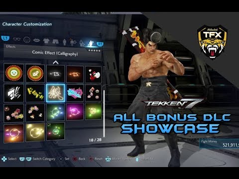 TEKKEN 7 SEASON 2 ALL BONUS ITEMS SHOWCASE [PS4]
