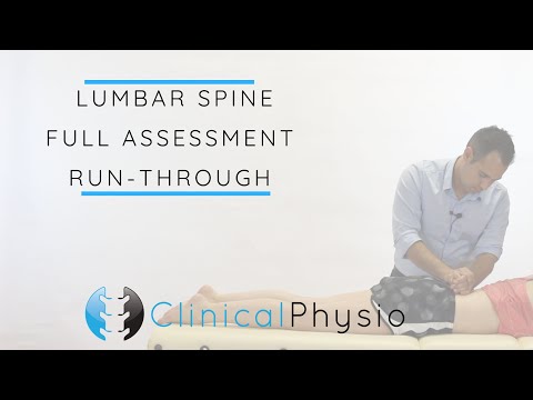 Lumbar Spine Full Assessment Run Through | Clinical Physio