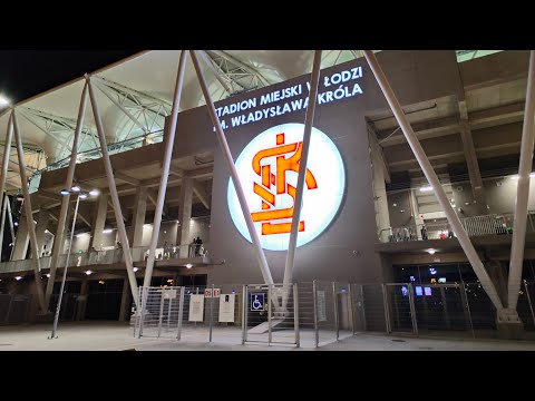 Hymn Ligi Mistrzów na stadionie ŁKS Łódź. dynamo kijów - Benfica Lizbona 0 - 2