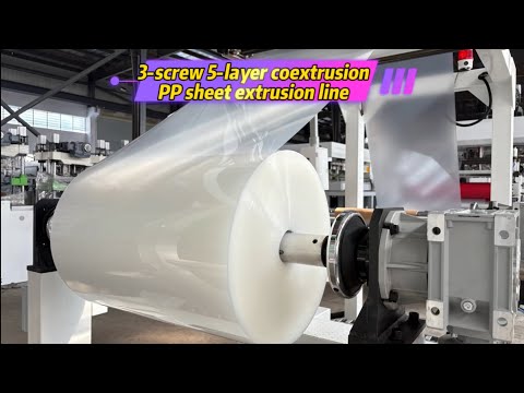 pp sheet extrusion line, multi-layer co-extrusion sheet extruder#sheetextruder