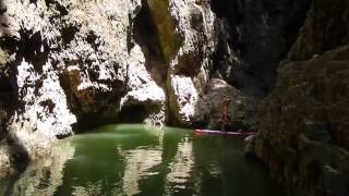 preview picture of video 'Canyon nel lago di santa giustina (video)'