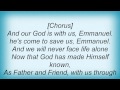 Steven Curtis Chapman - Our God Is With Us Lyrics